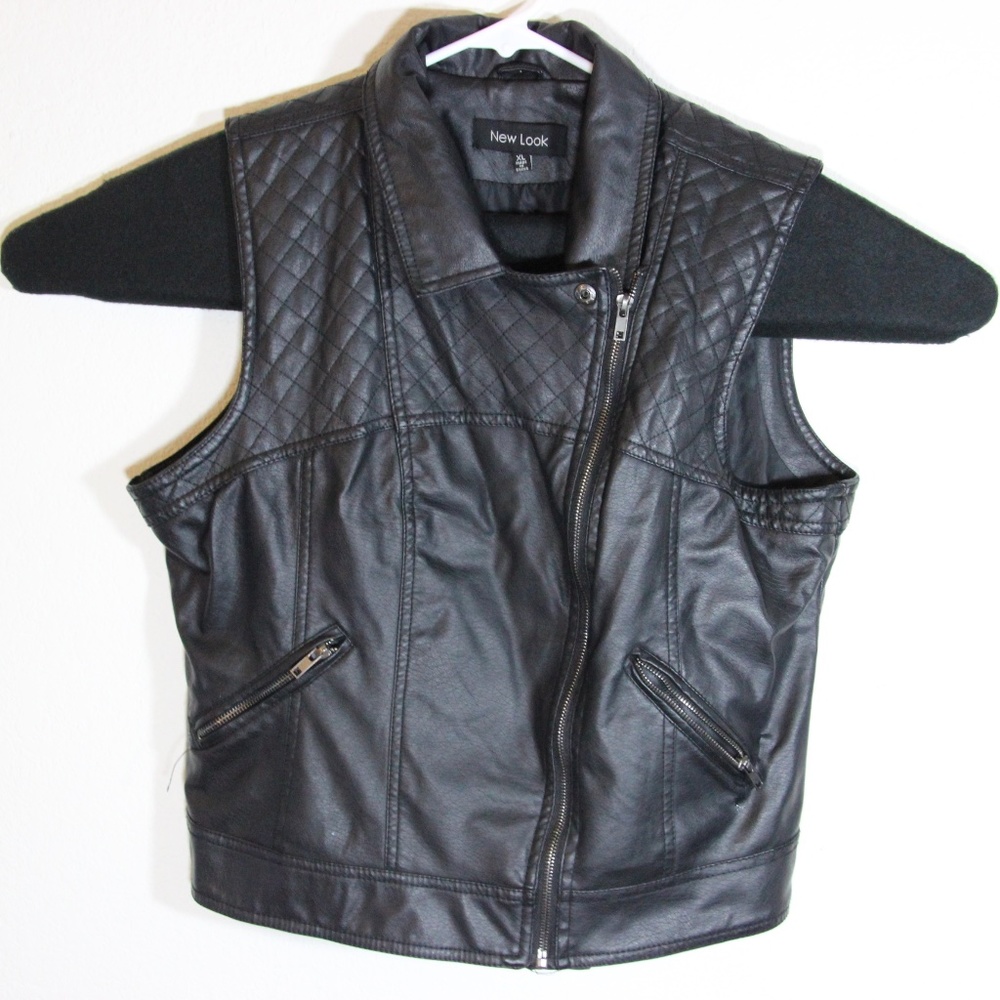 New Look - Motorcycle Biker Vest - Faux Leather